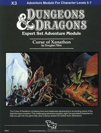 Curse of Xanathon Adventure Module - C1982 - #9056 - X3 - Used - EX