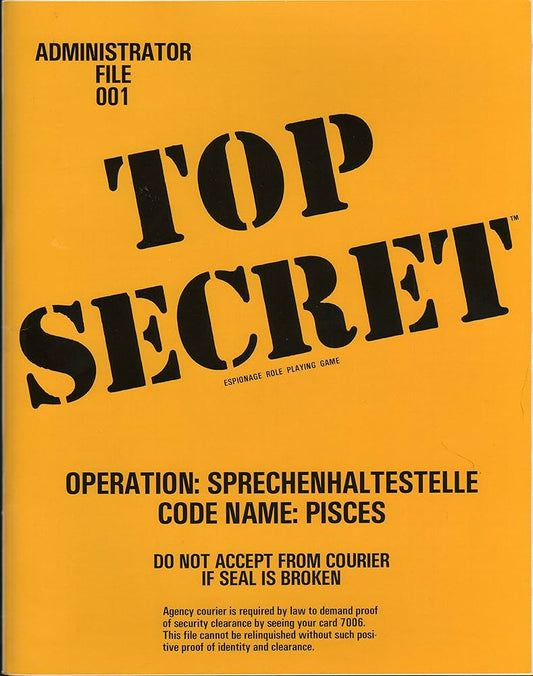 TOP SECRET - Operation: Sprechenhaltestelle - Used - FAIR+