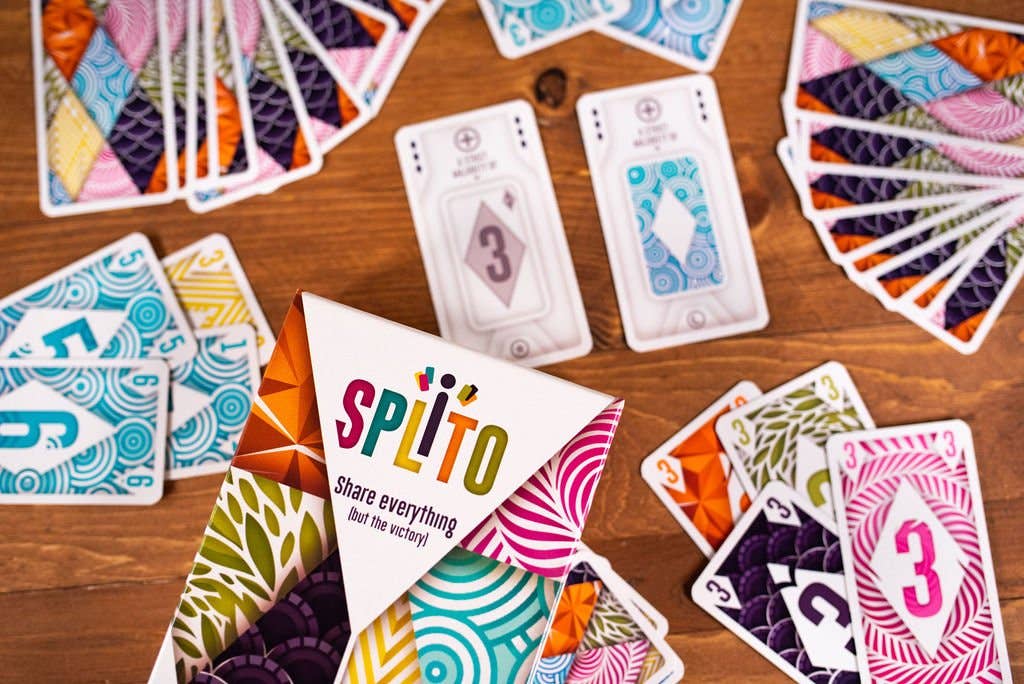 Splito Fast-Paced Card Game for 3-8 Players